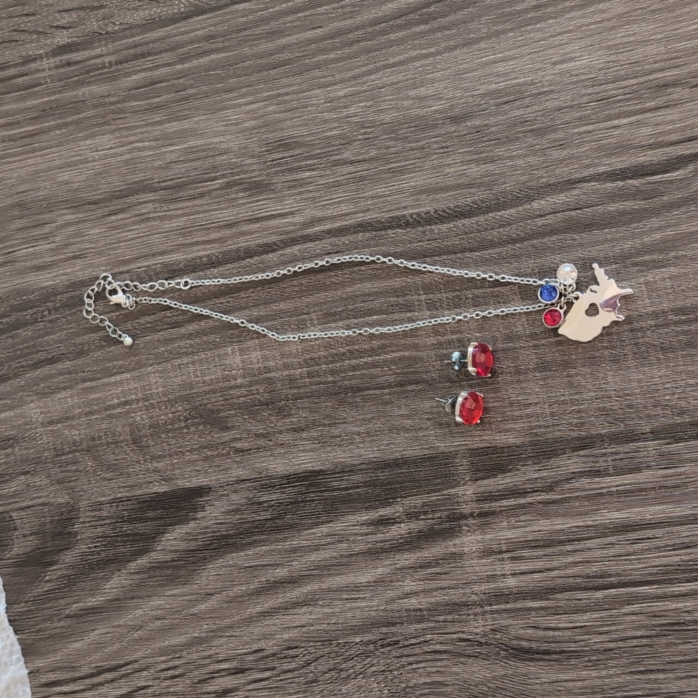 Jewelry Bundle (1 pair of earrings and 1 necklace)